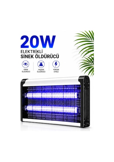 Elektrikli 10+10w Sivrisinek Yok Edici Led Sinek Öldürücü Gece Lambası Haşere Kovucu Haşere Tuzağı Işıklı Cihaz