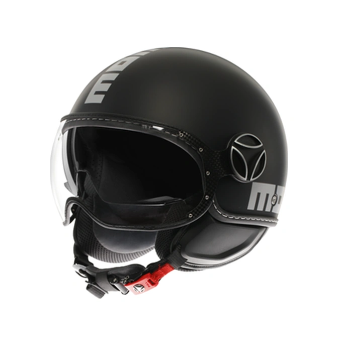 MomoDesign FGTR Evo Momodesıgn Mono Açık Kask Mat Gümüş Siyah