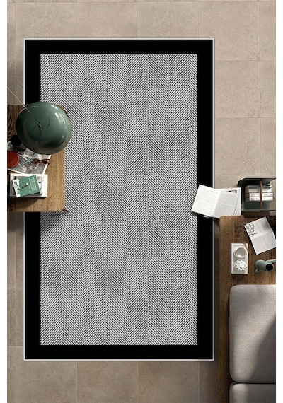 West Home Dijital Baskı Yıkanabilir Kaymaz Taban Salon Halısı Mutfak Halısı Koridor Halısı Wh 445 Grey