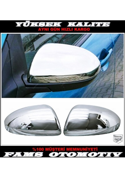 Mazda 3 Krom Ayna Kapağı 2 Parça 2009-2013 Arası Paslanmaz Çelik