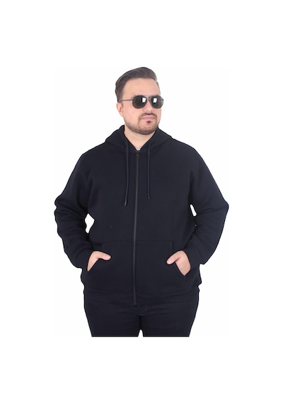 Starbattal Büyük Beden Unisex Kapüşonlu 3ip Sweat 11701 Lacıvert Lacivert