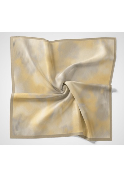 Silk Home Velora Eşarp Sis Desen Yeşil Bej 90x90 Çok Renkli