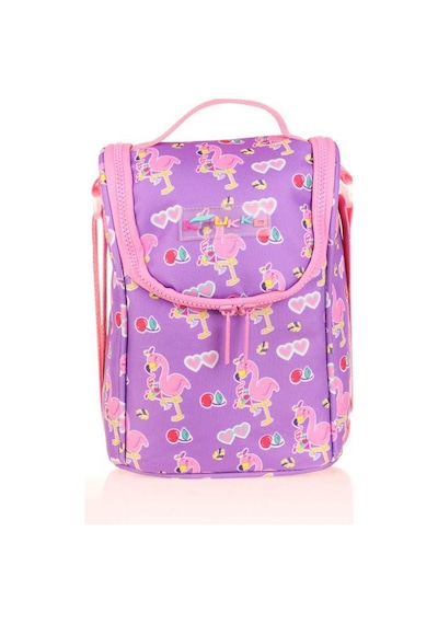 Kaukko Kids Beslenme Çantası Aynalı Taşlı Flamingo L7137