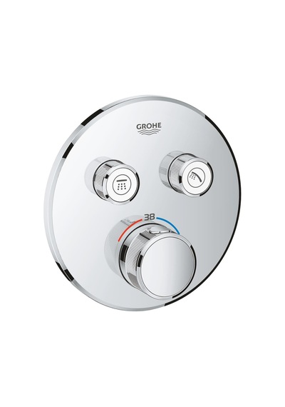 Grohe Grohtherm Smartcontrol Çift Yönlü Ankastre Termostatik Duş Bataryası - 29119000 Krom