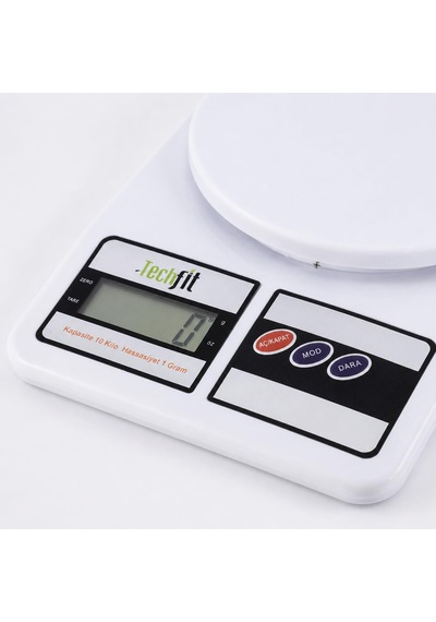 Dijital Mutfak Terazisi, 10 Kg Kapasiteli 1 Gram Hassasiyetli Elektronik Tartı, Lcd Ekranlı, Dara Fonksiyonlu, Beyaz M Diğer