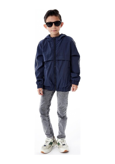 Benitto Kids Erkek Çocuk Kapüşonlu Yağmurluk 51362 Lacivert