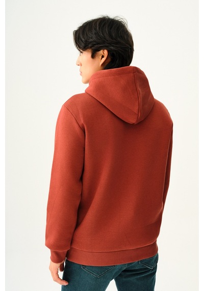 Erkek Sweatshirt Lf2038246 Kahverengi