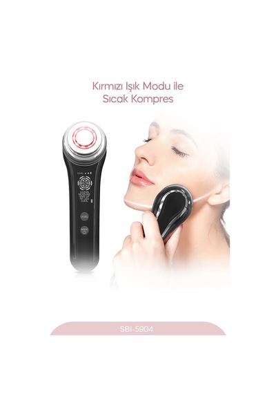 Radyo Frekanslı Yüz - Boyun Kırışıklık Giderici 5 Farklı Mod Ems Teknoloji Sbı-5904 5286