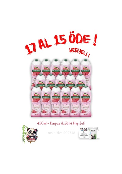 17 Al 15 Öde 450 Ml Duş Jeli Smoothies Karpuz Ve Sütlü