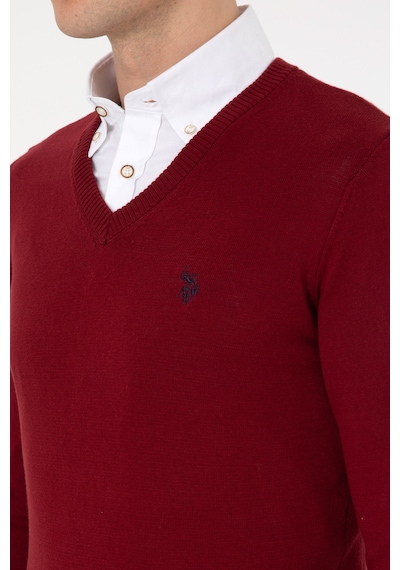 U.s. Polo Assn. Erkek Bordo Kazak /triko 50313662-vr014 Bordo