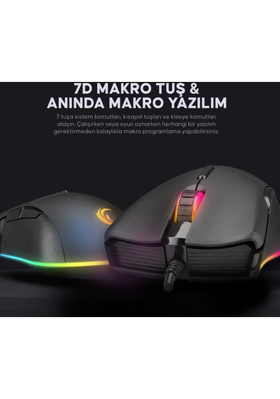 Rampage SMX-R21 Compact Kablolu Oyuncu Mouse