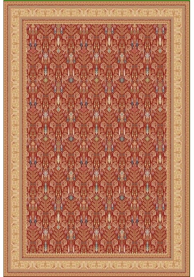 Elexus Halı İpekhane 1694 Kırmızı Klasik Desen Salon Halısı