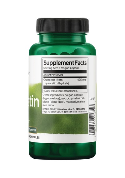Swanson Nutrition Quercetin 475 Mg 60 Kapsül Gıda Takviye