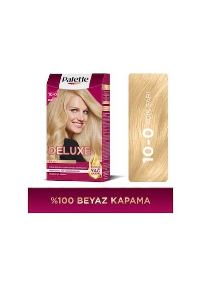 Palette Deluxe Kalıcı Renkler 10-0 Açık Sarı Saç
