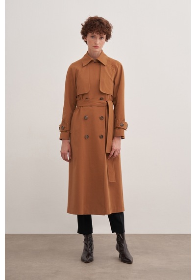 Aker 24aw07165111 Küçük Beden Trençkot 24aw07165111 124 Taba Taba