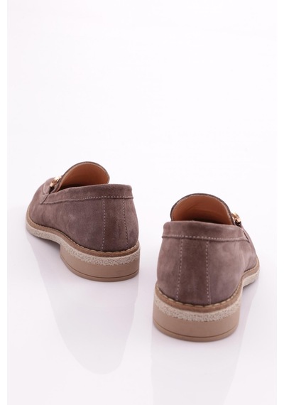 Dgn 246 Kadin Loafer Ayakkabi 246-1567-R1920 Vizon Süet