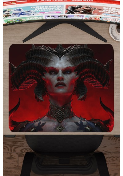 Diablo Kaymaz Dikişli Kauçuk Oyuncu Mousepad V3 - 48x40 Xl Gaming Mouse Pad Fare Altlığı