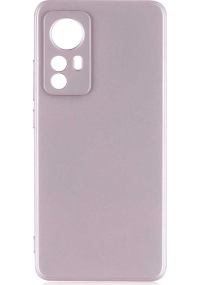 Kilifone - Xiaomi Uyumlu Mi 12 - Kılıf Mat Renkli Esnek Premier Silikon Kapak - Rose Gold