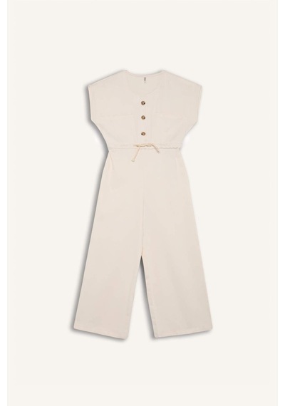 DeFacto Kız Çocuk Gabardin Kısa Kollu Tulum D9308A825SMER233