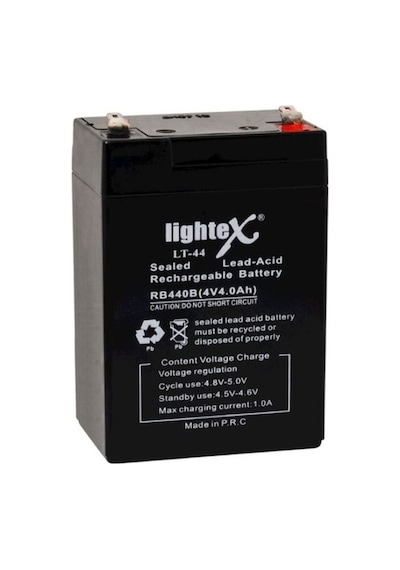 Ayt Lightex Lt-44 4 Volt 4 Amper Kuru Akü Işıldak Aküsü