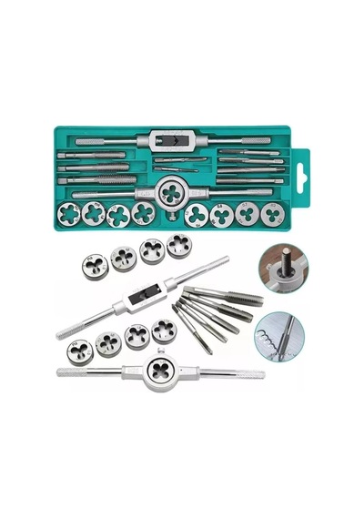 Klavuz Seti 20 Parça Klavuz Pafta Seti Metrik Set M3-m12 Arası 20li Takım Full Set