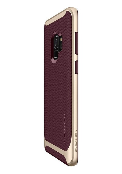 Spigen Galaxy Uyumlu S9 Kılıf Neo Hybrid Burgundy