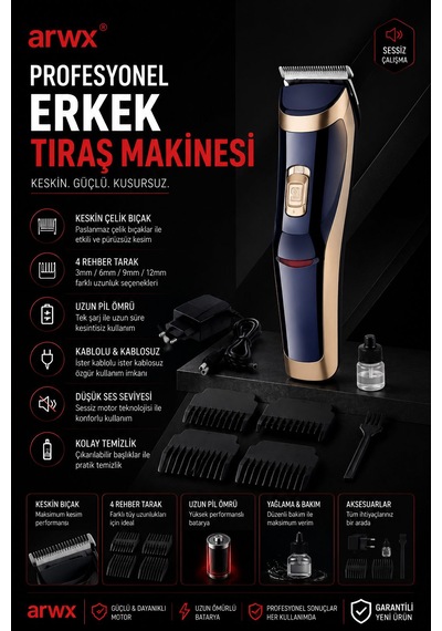 Premium Kambur Tıraş Makinesi Kalitenin Adresi 1 - 2 Saat