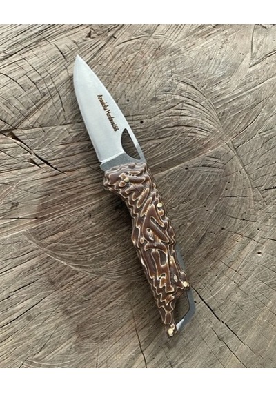 Dmr 4116 Klipsli Cep Çakısı Kamp Çakısı Avcı Kampçı Bıçagı Cep Bıçak 19cm Kahverengi