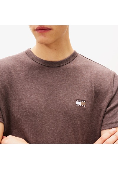 Tommy Hilfiger Jeans Reg Badge Erkek Kahverengi T-shirt Dm0dm22667