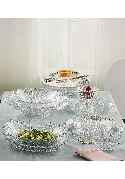 Paşabahçe Aurora Oval Dekoratif & Servis Tabağı - Tekli Çok Renkli