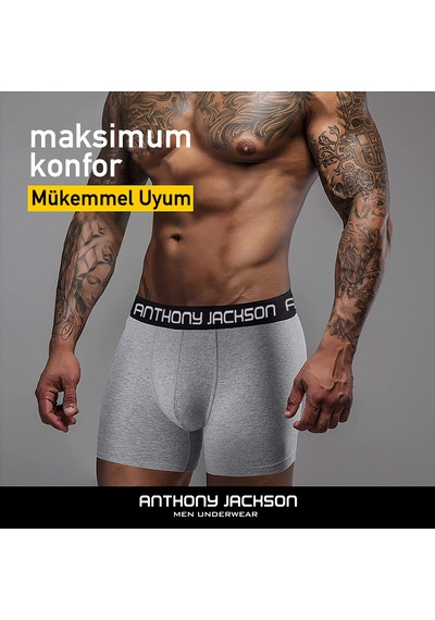 Anthony Jackson Likralı 6'Lı Kutu Premium Erkek Boxer Ronin