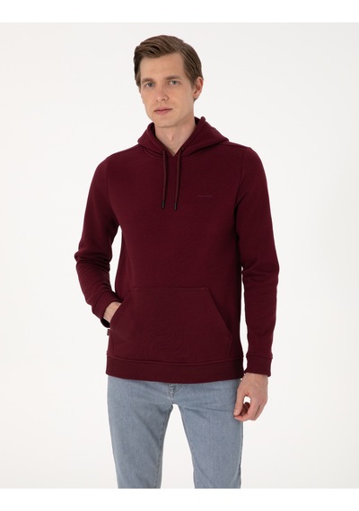 Pierre Cardin Erkek Bordo Sweatshirt 50314055-vr014 Bordo