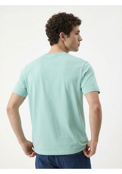 Regular Fit Erkek Tshirt K.kol Mint Yeşili