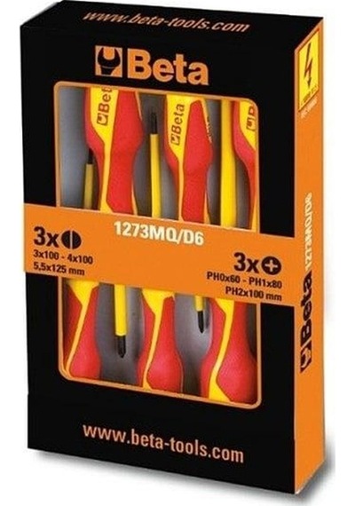 Beta 1273mq/d6 İzoleli Tornavida Takımı