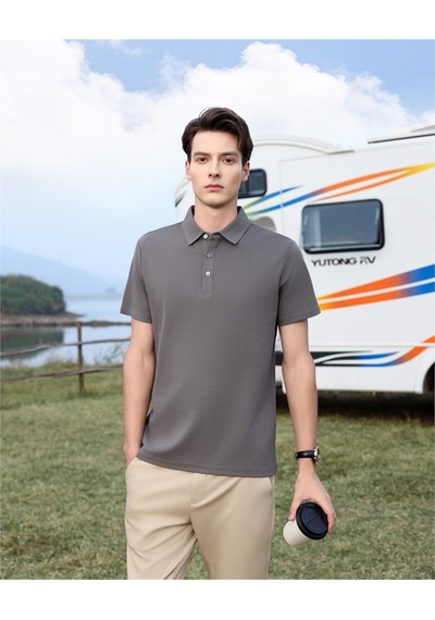 New Performance Premium Polo T-shirt %72,8 Pamuk %27,2 Polyester Demir Grisi