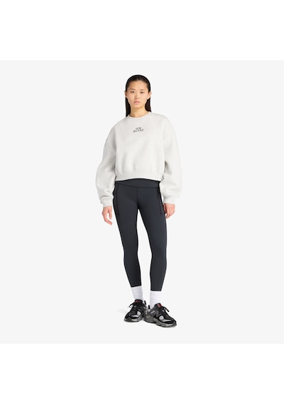 New Balance Linear Heritage Fleece Kadın Gri Sweatshirt Wt61935ı-ahh Gri
