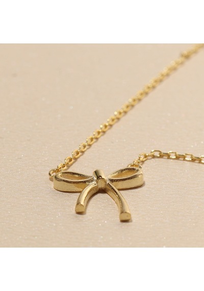 Fiyonk Kolye 718017 Gold Gümüş