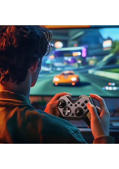 Nyxı Flexi Modüler Kablosuz Oyun Kolu Hall Effect Drift Yapmaz 1000hz Pc Switch İos Android Uyumlu Siyah Gamepad