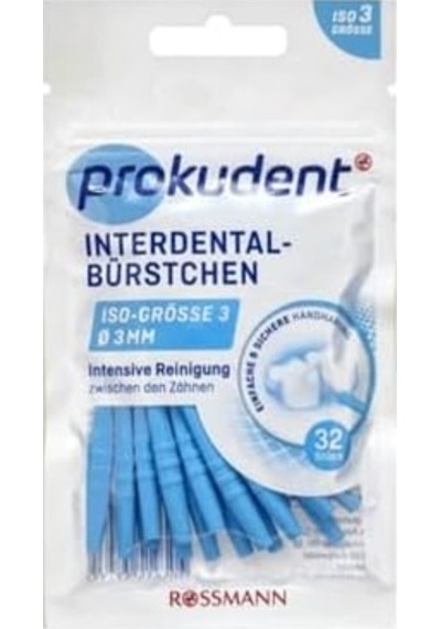 Prokudent Arayüz Fırçası - Dış Çap 3 Mm / Tel Çap 0,6 Mm Açık Ahşap