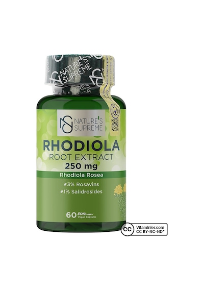 Natures Supreme Rhodiola Root Extract 60 Kapsül