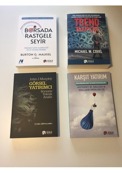 Borsada Rasgele Seyir+trend Takipcisi+gorsel Yatirimci+karsit Yatirim 4 Set Kitap