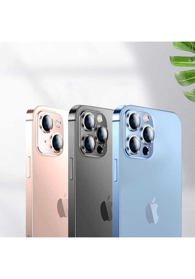 Apple Uyumlu   iPhone 13 Mini Cl-03 ​​​​Kamera Lens Koruyucu Metal Cam Kor