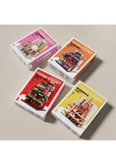 Balody Restoranlar Sokağı Serisi Çin Lokantası Bl21317 Mini Blok Yapı Oyuncakları Seti