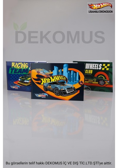 Yeni Sezon Lisanslı Hot Wheels Resim Defteri 17x24 Cm 15 Yaprak Altın