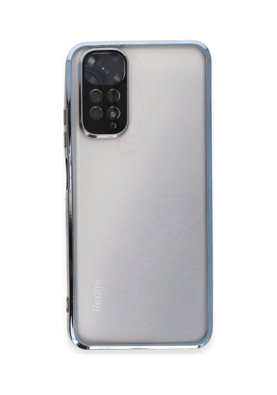 Redmi Note 11 Kılıf Razer Lensli Silikon - Açık Mavi Bz8683140482411