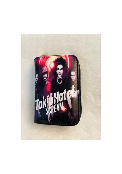 Owlbag Company Owl Bag Tokio Hotel Scream Dizayn Desenli Tasarım Suni Deri Cüzdan Çok Renkli