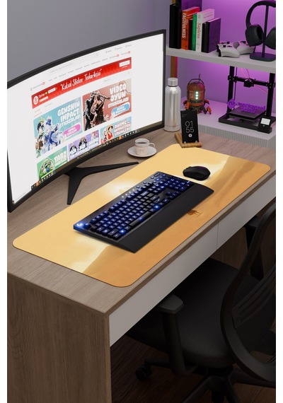 Journey Kaymaz Dikişli Kauçuk Oyuncu Mousepad V2 - 90x40 Xxl Gaming Mouse Pad Fare Altlığı