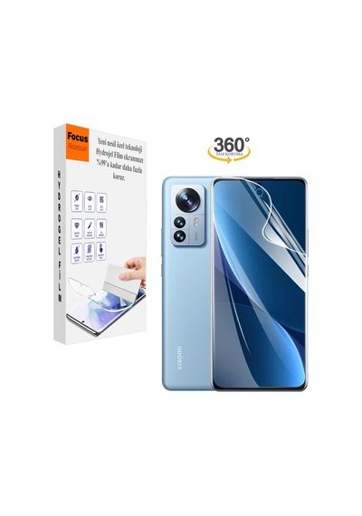 Redmi Mi 12 2in1 Uyumlu Kırılmaz Cam Özel Kesim Hydrogel Film