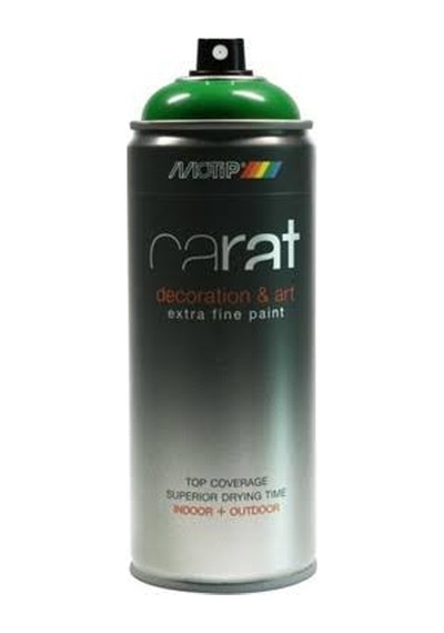 Motip Carat Ral 6001 Sprey Boya 400ml - Parlak Zümrüt Yeşili Çok Renkli