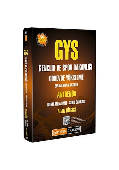 Pegem 2026 Gys Gençlik Ve Spor Bakanlığı Antrenör Konu Anlatımlı Soru Bankası Çözümlü Görevde Yükselme Pegem Akademi Yayınları